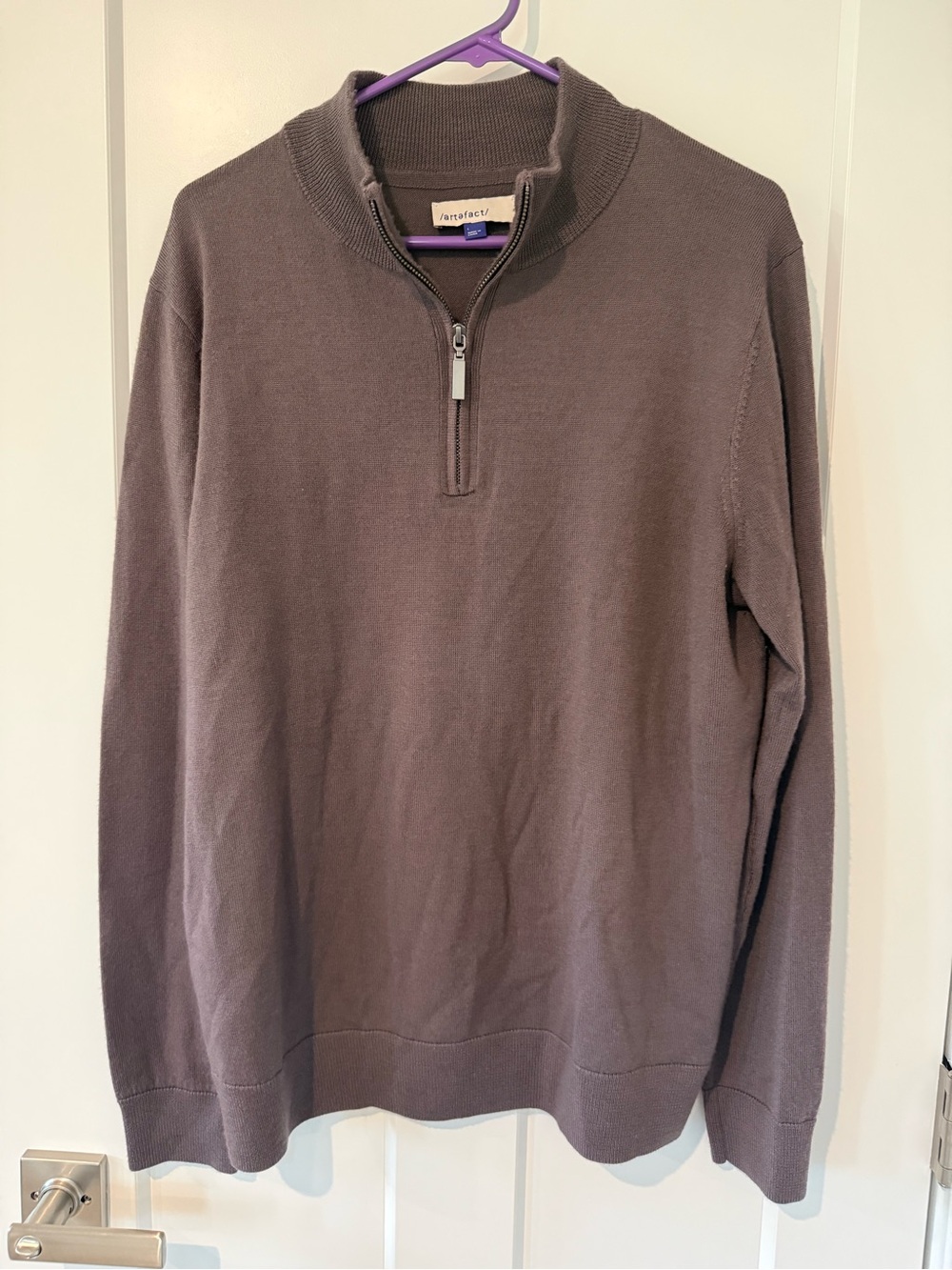 Merino Wool Quarter Zip size large